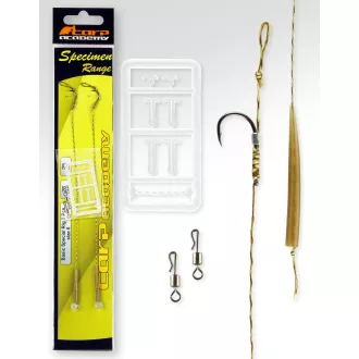   Carp Academy Basic Special 2-es 25 cm fekete szakállas előkötött horog 2 db/csomag