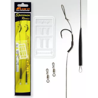   Carp Academy Snowmen Teflon 6-os 21 cm fekete szakállas előkötött horog 2 db/csomag