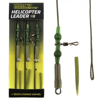   Carp Academy Helicopter Leader 35 lb 75 cm zöld ólombetétes szerelék gyorscserés forgóval 3 db/csomag
