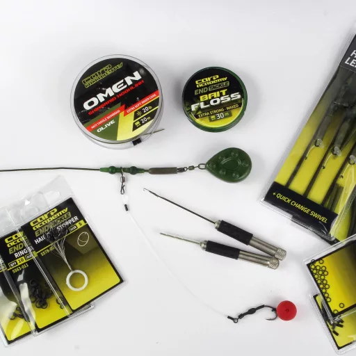 Carp Academy Helicopter Leader 35 lb 75 cm zöld ólombetétes szerelék gyorscserés forgóval 3 db/csomag