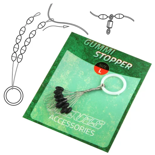 Nevis fekete S (4 × 2 mm) stopper