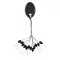 Nevis fekete L (6 × 3 mm) stopper