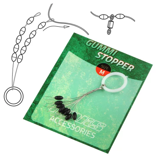 Nevis Fűzliget fekete M (5 × 2,5 mm) stopper
