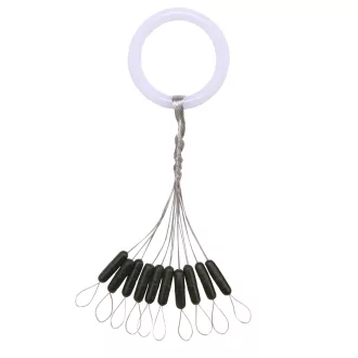 Nevis Round fekete S (6 × 1,8 mm) stopper