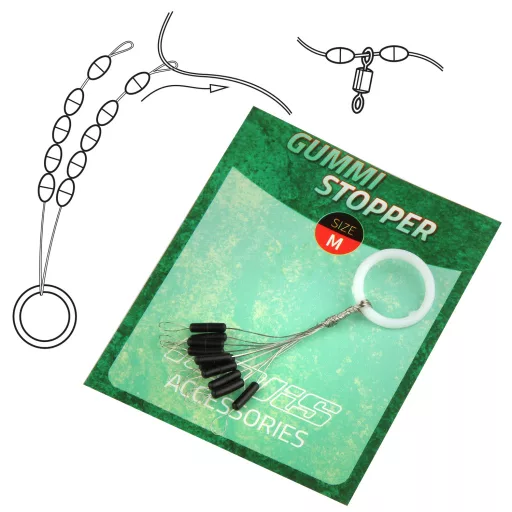 Nevis Round fekete S (6 × 1,8 mm) stopper