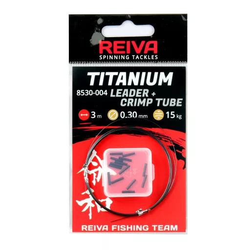 Reiva Titánium Leader + Crimp Tube 300 cm 0,15 mm titánelőke