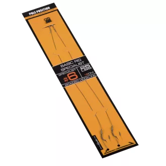   Spro Str Basic 6-os 18 cm fekete szakállas előkötött horog 2 db/csomag