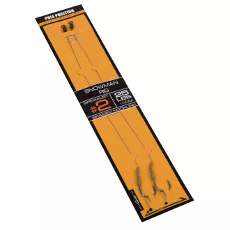   Spro Str Snowman 2-es 18 cm fekete szakállas előkötött horog 2 db/csomag