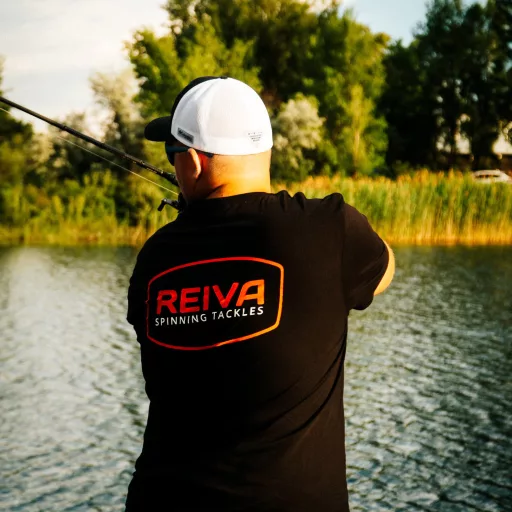 Reiva 100% pamut fekete L póló