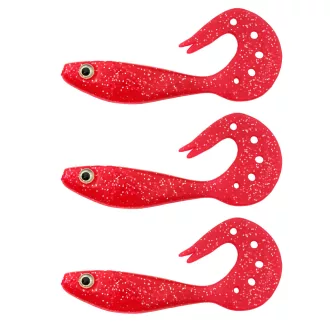 Nevis Shad Japanese piros 9 cm 6,56 g 3 db/csomag twister
