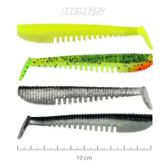  Nevis Impulse Shad 4szín 4 szín 10 cm 6,92 g 4 db/csomag gumihal