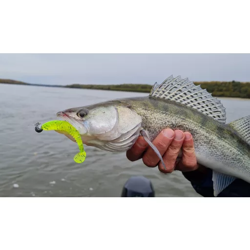 Nevis Impulse Shad Poison zöld 7,5 cm 3,05 g 5 db/csomag gumihal