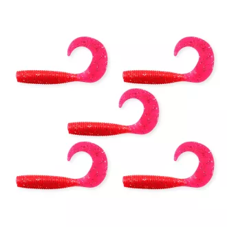 Nevis piros flitter 7,5 cm 4,17 g 5 db/csomag twister