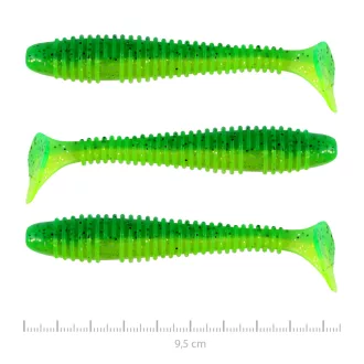 Nevis Swinger Poison zöld 9,5 cm 7,18 g 3 db/csomag gumihal