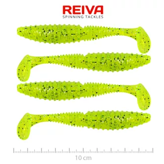   Reiva Zander Power Shad Poppy zöld 10 cm 7,05 g 4 db/csomag gumihal