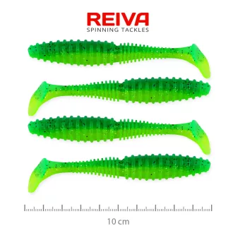   Reiva Zander Power Shad Poison zöld 10 cm 7,05 g 4 db/csomag gumihal