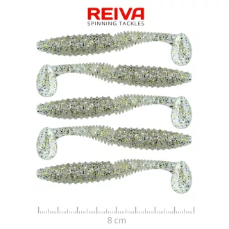   Reiva Zander Power Shad Salt and Pepper 8 cm 3,18 g 5 db/csomag gumihal