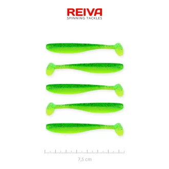   Reiva Flash Shad Poison zöld 7,5 cm 2,26 g 5 db/csomag gumihal