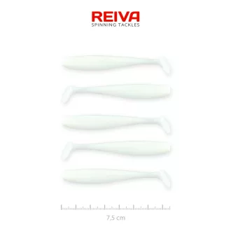   Reiva Flash Shad Classic fehér 7,5 cm 2,26 g 5 db/csomag gumihal