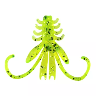   Reiva Nymph fluo zöld flitter 6 cm 12 db/csomag lágy műcsali