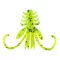 Reiva Nymph fluo zöld flitter 6 cm 12 db/csomag lágy műcsali