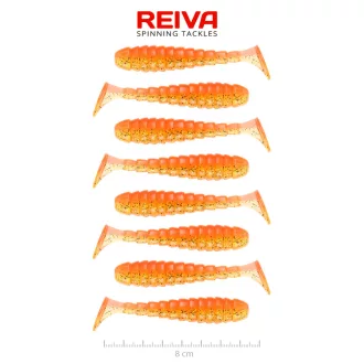 Reiva Stream Shad Shiny narancs 8 cm 5,9 g gumihal
