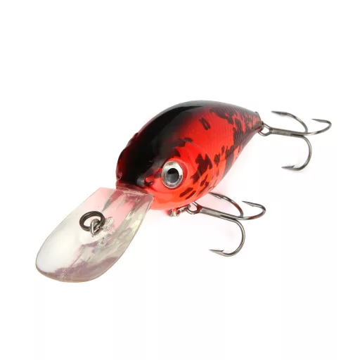Reiva Deep Crank piros fekete 6,5 cm 15,5 g úszó crankbait wobbler