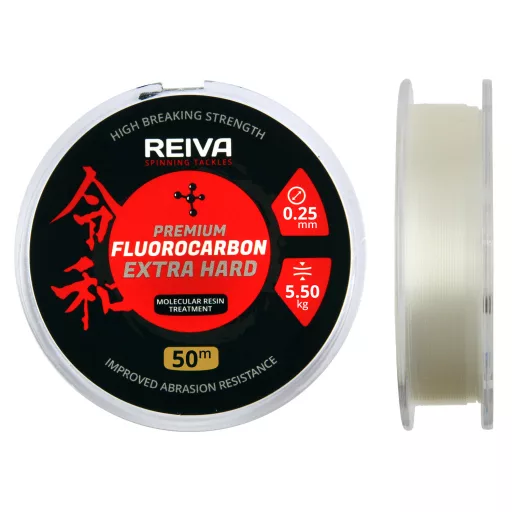 Reiva Fluorocarbon 0,20 mm 50 m átlátszó fluorocarbon zsinór
