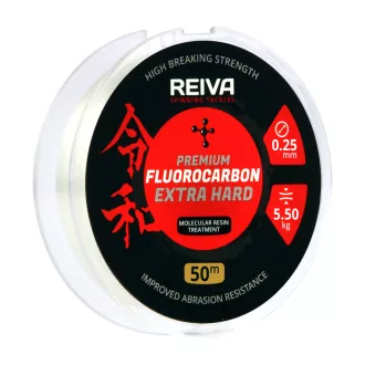   Reiva Fluorocarbon 0,22 mm 50 m átlátszó fluorocarbon zsinór