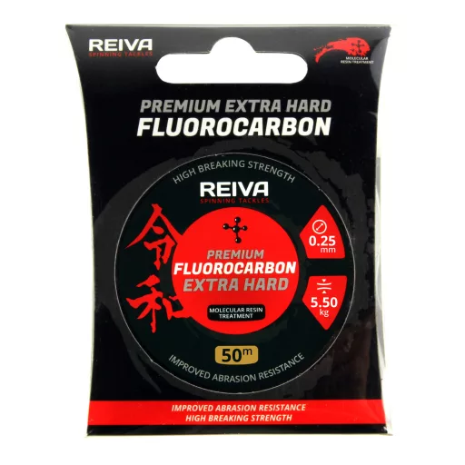 Reiva Fluorocarbon 0,25 mm 50 m átlátszó fluorocarbon zsinór