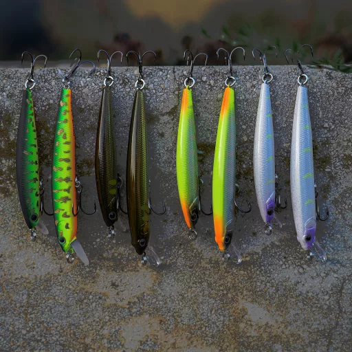 Reiva S-Minnow 95 Tiger arany Tiger 9,5 cm 7,5 g úszó minnow wobbler