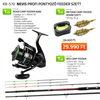 Nevis Profi Pontyozó Feeder szett 390 cm