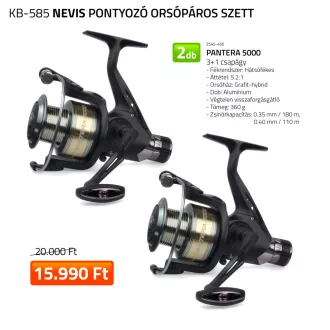 Nevis Pontyozó orsópáros 5000 hátsófékes orsó
