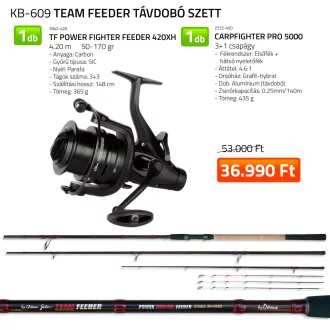 By Döme Power Fighter távdobó feeder szett 420 cm
