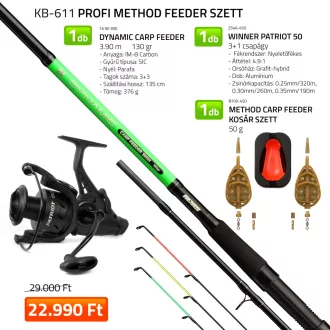 Nevis Profi Dynamic Carp method feeder szett 390 cm