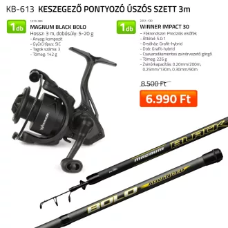 Nevis Black Bolo keszegező-pontyozó úszós szett 300 cm