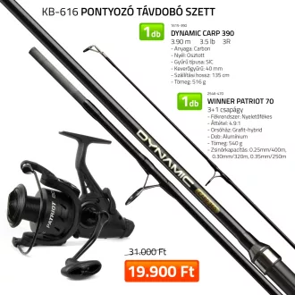 Nevis Dynamic Carp távdobó pontyozó szett 390 cm