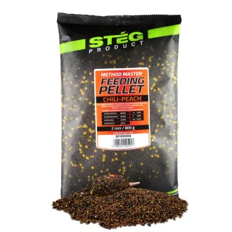 Stég Feeding Pellet Chili-peach 2 mm 800 g etetőpellet