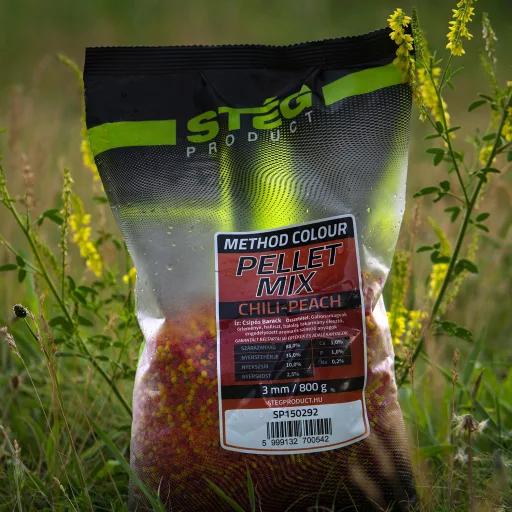 Stég Pellet Mix Chili-peach 3 mm 800 g etetőpellet