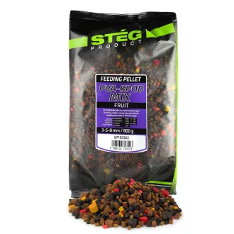 Stég Pva-spod Mix Fruit 3–5–8 mm PVA bag mix 800 g