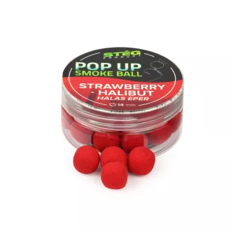 Stég Smoke Ball Strawberry-halibut 14 mm 25 g pop-up csali