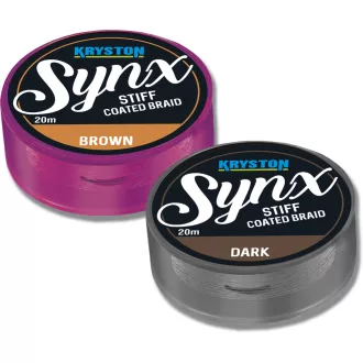   Kryston Synx Stiff Coated 20 m 20 lb barna fonott előkezsinór