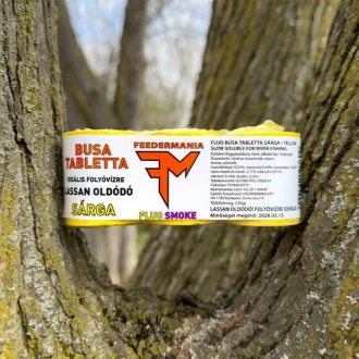   Feedermánia Fluo Smoke Busa Tabletta Lassan Oldódó Sárga busa tabletta