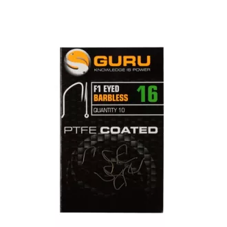 Guru F1 16-os füles szakáll nélküli horog 10 db/csomag