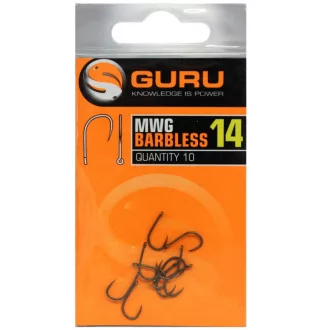 Guru MWG 14-es füles szakáll nélküli horog 10 db/csomag