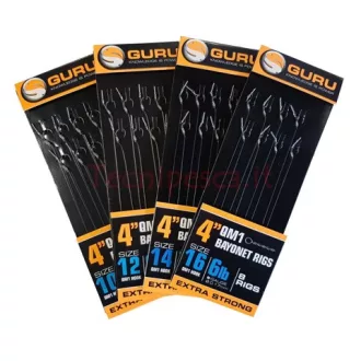   Guru QM1 csalitüskés Ready Rigs 4" 10 cm QM1 7 lb 0,17 mm 16-os szakáll nélküli előkötött horog 8 db/csomag