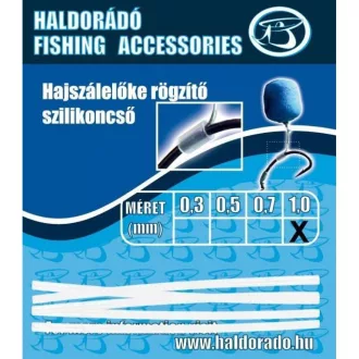   Haldorádó Hajszálelőke rögzítő szilikoncső 0,7 mm úszórögzítő szilikon