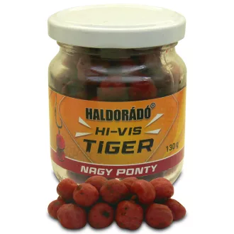   Haldorádó Hi-vis Tiger Üveges Tigrismogyoró Nagy Ponty horogra való tigrismogyoró 130 g