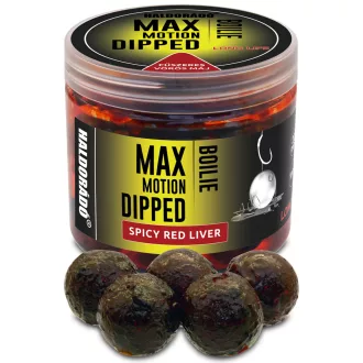   Haldorádó Max Motion Dipped Fűszeres Vörös Máj 20 mm 80 g horogbojli