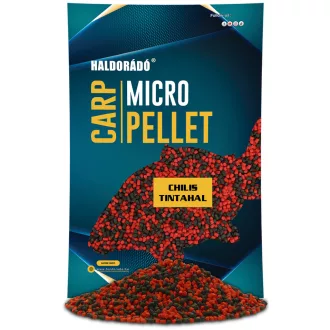   Haldorádó Carp Micro Pellet Chilis Tintahal 600 g etetőpellet